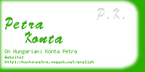 petra konta business card